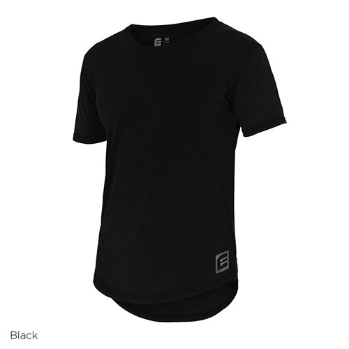 Black basic short sleeve shirts