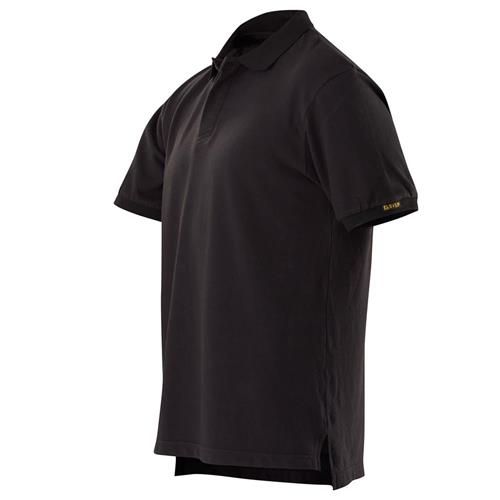 Black short sleeve polo shirt