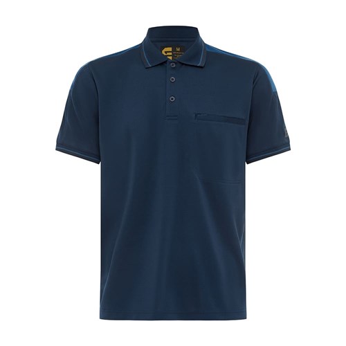 S/SeamPanel Aerochill Short Sleeve Polo - Navy