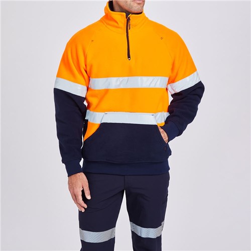 Hi-Vis 'Hoop' Taped Spliced Stretch Jumper Orange Lifestyle