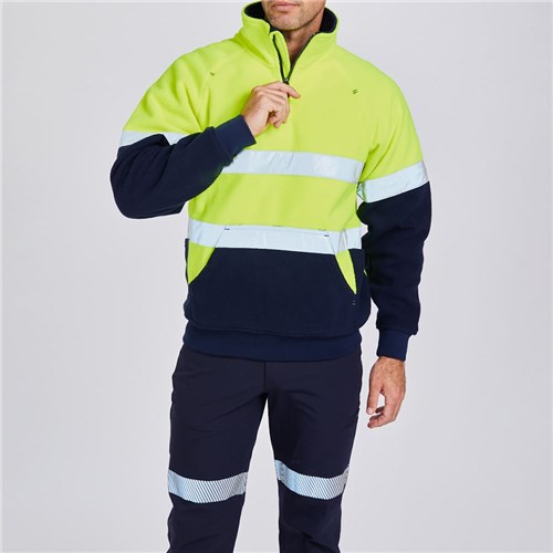 Hi-Vis 'Hoop' Taped Spliced Stretch Jumper  - Front