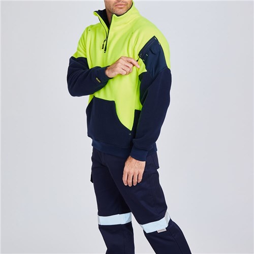 Hi Vis Work Jumpers Yellow Front