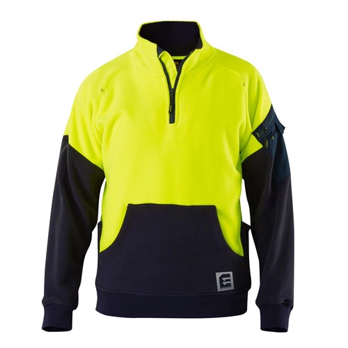 Hi Vis Work Jumpers - Yellow Navy