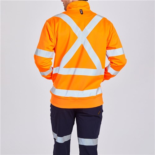Hi Vis 1/4 Zip Pullover Lifestyle Rear