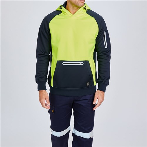 Water Resistant Hoodie - Yellow Lifestyle Front