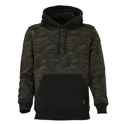 ELEVEN Workwear Camouflage Pullover Hoodie - Black