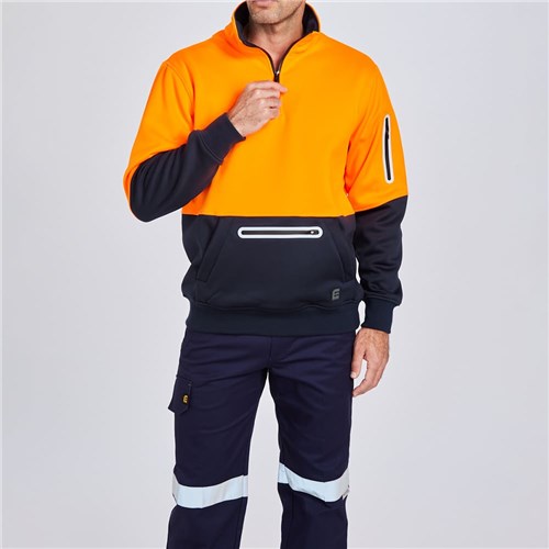 Hi Vis Water Resistant Pullover - Orange Lifestyle