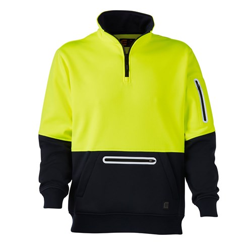 ELEVEN Workwear Hi-Vis Quarter Zip Water Repellent Pullover