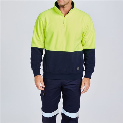 ELEVEN Bonded Fleece Qtr Zip Pullover Lifestyle