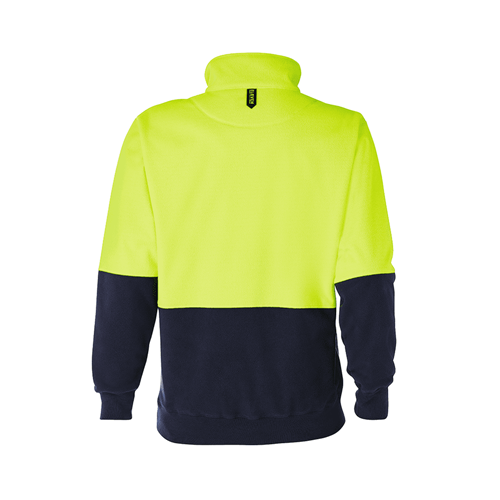 Quarter Zip Fleece Pullover with mobile phone pocket