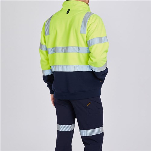 Fleece QtrZip HTape Pullover Rear