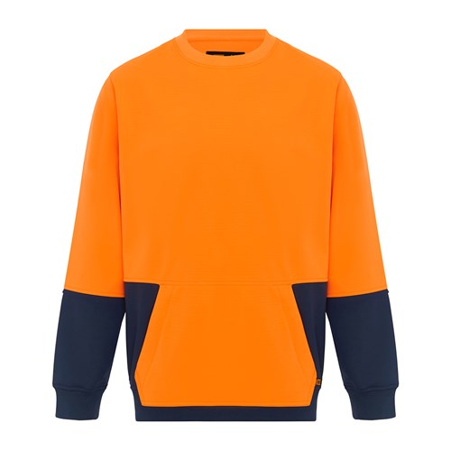  Wind proof CrewNeck Pullover - Orange