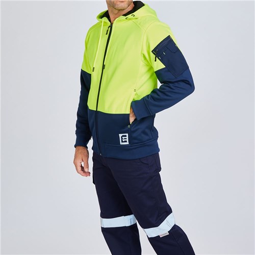 ELEVEN Workwear Evolution Hi-Vis Spliced Hoodie - Lifestyle