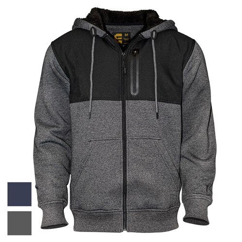 zip through fleece moletom com capuz