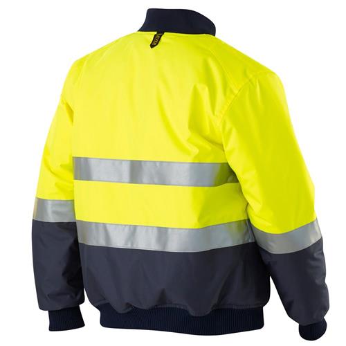 Hi-Vis Spliced 3M™ 'Hoop' Taped Bomber Jacket