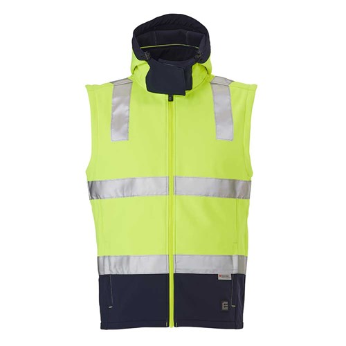 Hi Vis Waterproof Jacket with Detachable sleeves