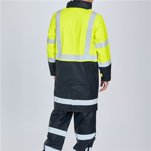 ELEVEN Workwear PU Rain Jacket with Bio Motion Tape Rear