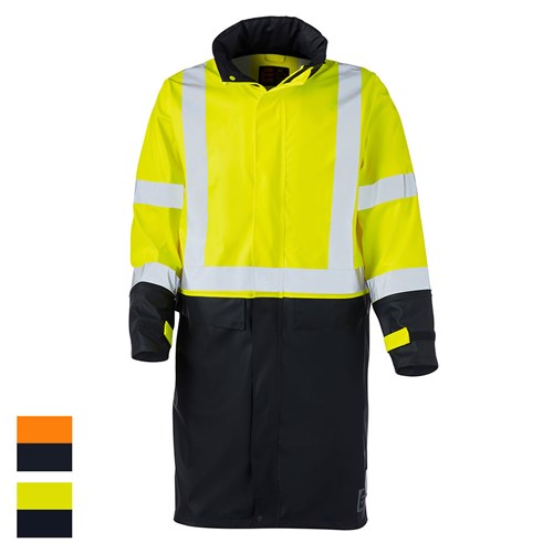 ELEVEN Workwear PU Rain Jacket with Bio Motion Tape