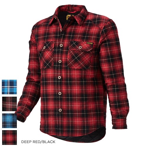 Eleven Workwear Quilted Flannel Shacket