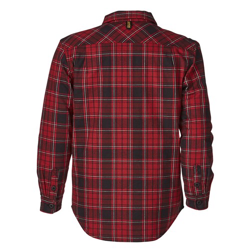Quilted flannel shacket mens