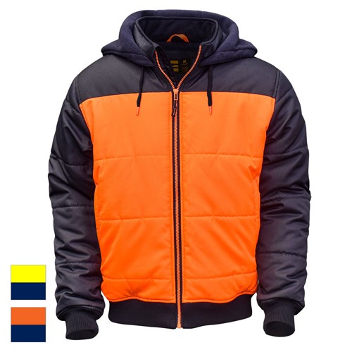 Hi vis quilted jacket sale