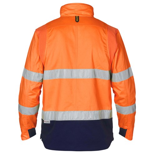 Hi vis drill jacket with Mobile phone pocket