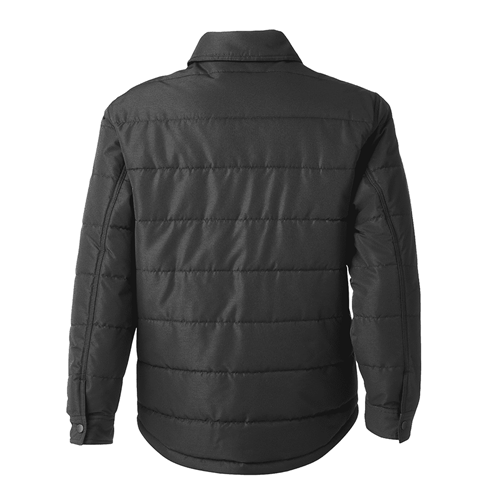 Black water resistant padded jacket