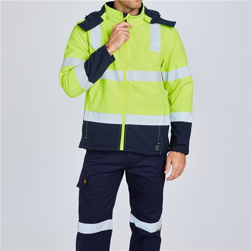 ELEVEN Workwear Recycled Softshell HTape Jacket Lifestyle Front