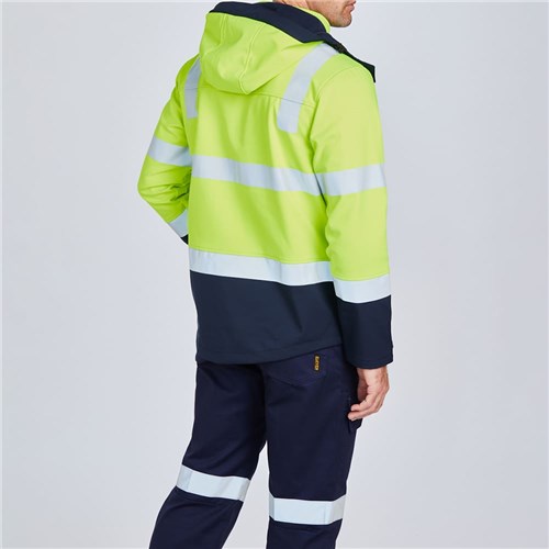 ELEVEN Workwear Recycled Softshell HTape Jacket Lifestyle Rear