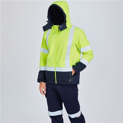 ELEVEN Workwear Recycled Softshell XTape Jacket  - Lifestyle Back