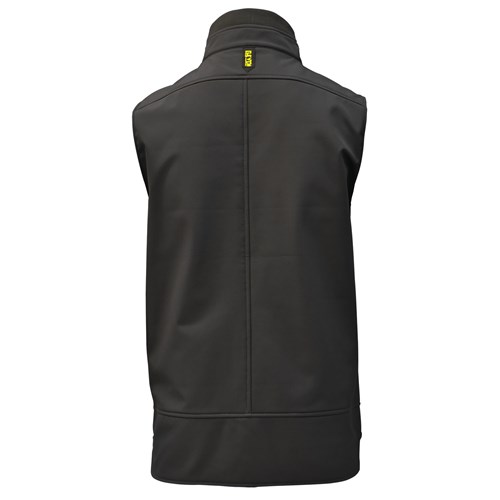 black soft shell vest