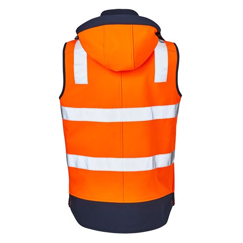ELEVEN Workwear Hi-Vis 3M™ 'Hoop' Taped Soft Shell Vest