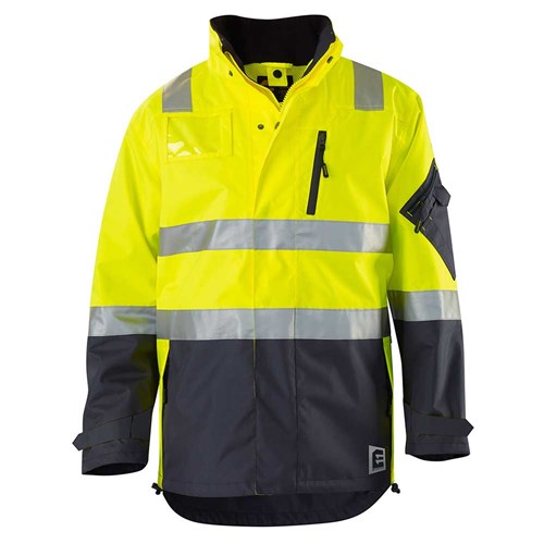 Waterproof Taped 4-in-1 Jacket Set - Yellow Navy