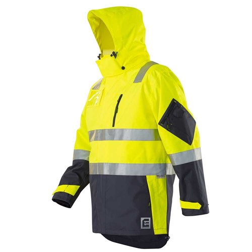 Hi Vis Waterproof Jacket with Tape