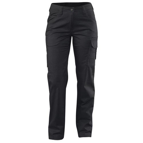 Black Ripstop Women's Work Pants