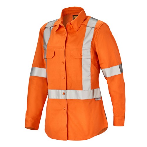 ELEVEN Workwear AEROCOOL Women's Hi-Vis Taped Shirt