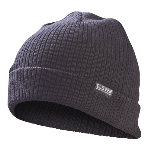 Black knitted beanie?