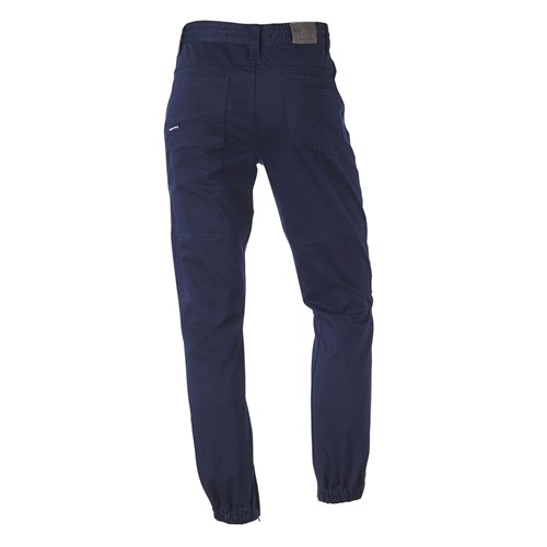 Sateen Cuffed Pants with Elasticated waistband