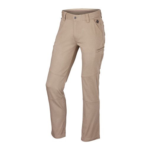Tan Tapered Stretch Twill Pant