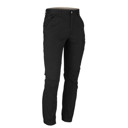 Black twill cargo pants