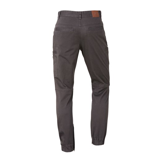 Cuffed stretch work pants
