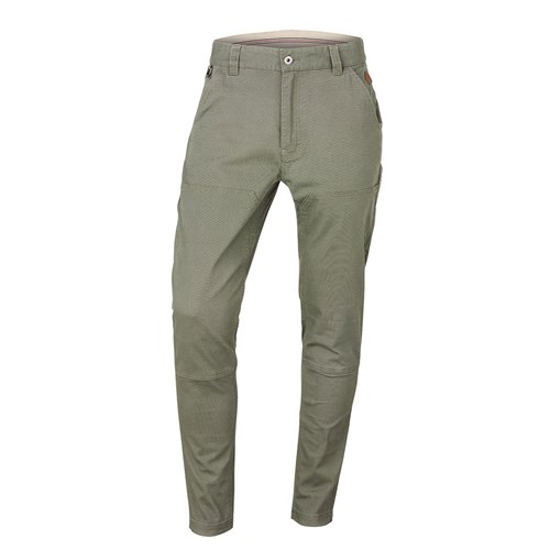 Tapered Seam Pocketed Stretch Pant - Stone Green