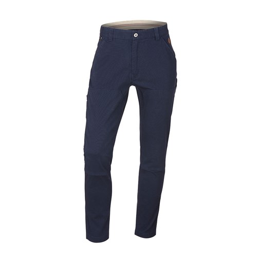 Tapered Seam Pocketed Stretch Pant - Navy