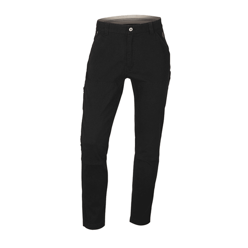 Tapered Seam Pocketed Stretch Pant - Black