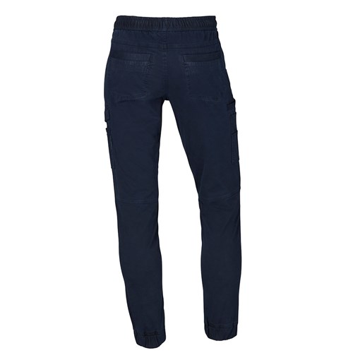 Cuffed elastic waist work pants