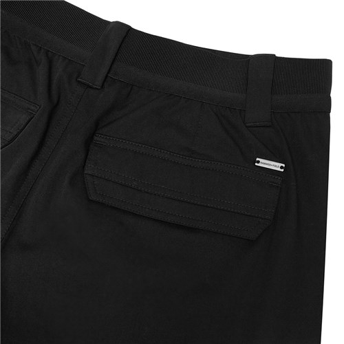 Black men's relaxed fit cargo pants