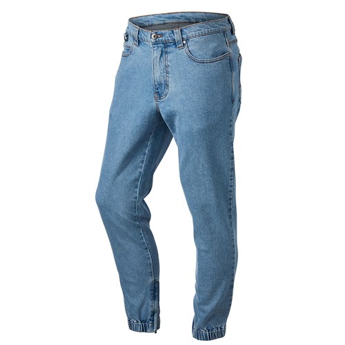 Modern slim fit, cuffed jean