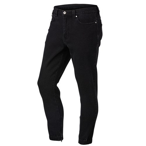 Hammer + Field Workwear Denim Stretch Cuffed Pant Black