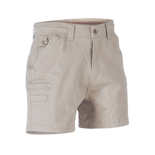 Pewter Workwear Stretch Seam Detailed Short
