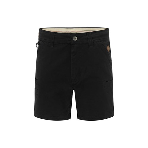 Black Workwear Stretch Seam Detailed Short